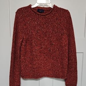 Charter Club Rust Wool Knit Sweater
